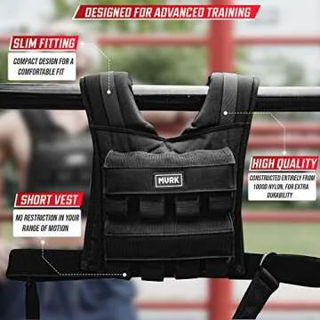 MVRK 35lb Adjustable Weighted Vest for Enhanced Training