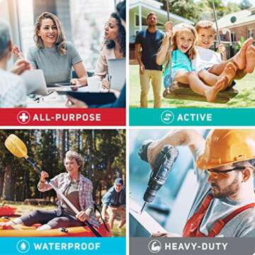 Care Science Variety Bandages Pack | 300 Count Assorted Sizes for All Your First Aid Needs