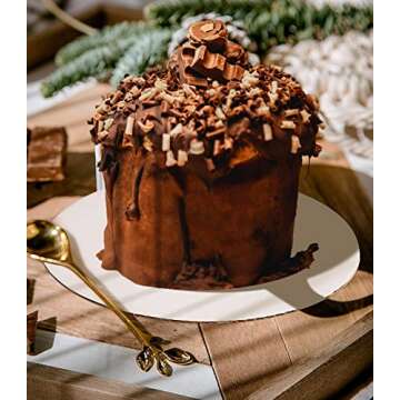 ONE MORE 30-Pack White Cake Board Rounds,Circle Cardboard Round Base 6,8 and 10 inch, Disposable Coated Cake Plate 10 of Each Size