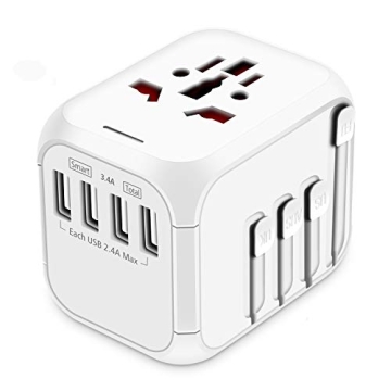 HAOZI Universal Travel Adapter with 4 USB Ports