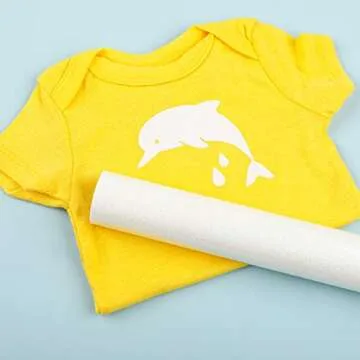 ARHIKY White Glitter HTV Heat Transfer Vinyl Rolls - 12" x 3ft White Glitter HTV Vinyl for Shirts, Glitter Iron on Vinyl for All Cutter Machine - Easy to Cut & Weed for Heat Vinyl Design (White)