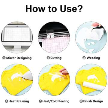 ARHIKY White Glitter HTV Heat Transfer Vinyl Rolls - 12" x 3ft White Glitter HTV Vinyl for Shirts, Glitter Iron on Vinyl for All Cutter Machine - Easy to Cut & Weed for Heat Vinyl Design (White)