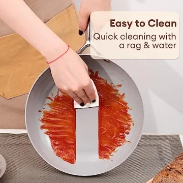 JEETEE Ceramic Kitchen Cookware Set Nonstick 7 PCS