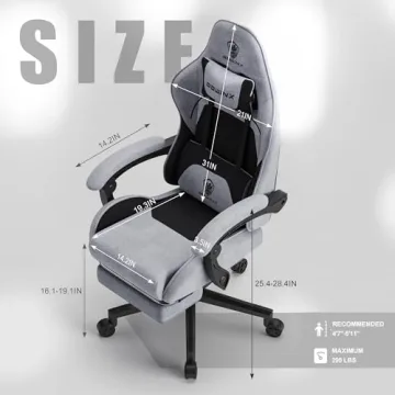 Dowinx Gaming Chair with Massage & Pocket Springs