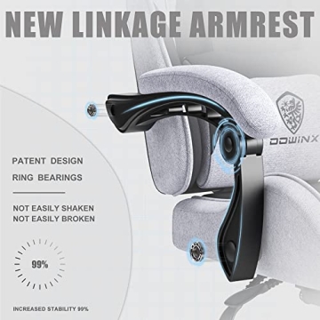 Dowinx Gaming Chair with Massage & Pocket Springs