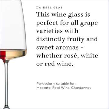 Zwiesel Glas Sensa Red Wine Glass Set of 6 - Elegant & Durable