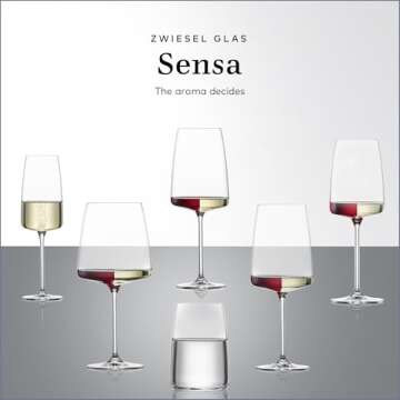 Zwiesel Glas Sensa Red Wine Glass Set of 6 - Elegant & Durable