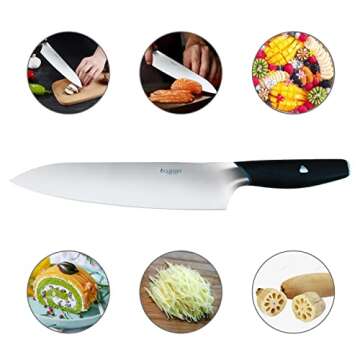 Allezola 8-Inch Chef Knife - Professional Quality Cooking Tool