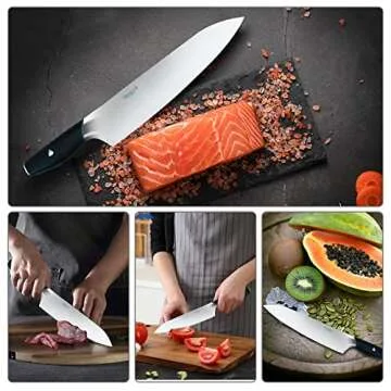 Allezola 8-Inch Chef Knife - Professional Quality Cooking Tool