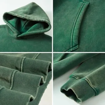 FAIABLE Oversized Plush Fleece Hooded Sweatshirt