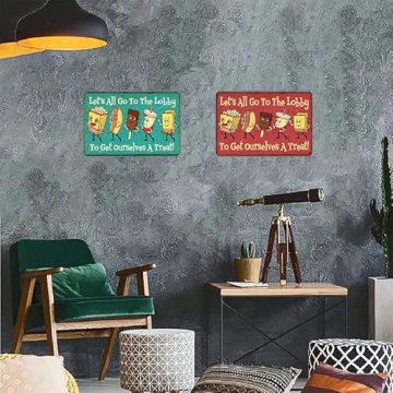 Cute Vintage Movie Theatre Snacks Wall Sign