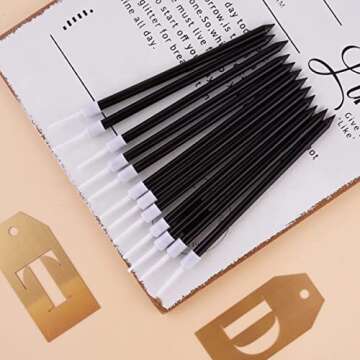 Elegant PHD CAKE Black Long Thin Birthday Candles