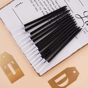 Elegant PHD CAKE Black Long Thin Birthday Candles