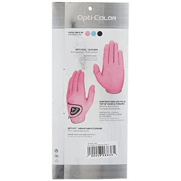 Callaway Women's OptiColor Leather Golf Glove Pink Small Left Hand