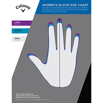 Callaway Women's OptiColor Leather Golf Glove Pink Small Left Hand