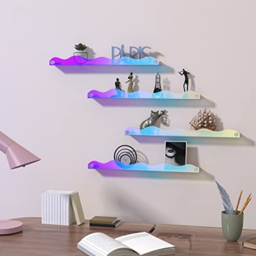 NiHome Acrylic Wall Shelves for Nail Polish and Organizers