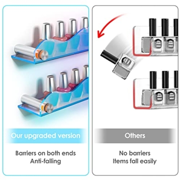 NiHome Acrylic Wall Shelves for Nail Polish and Organizers