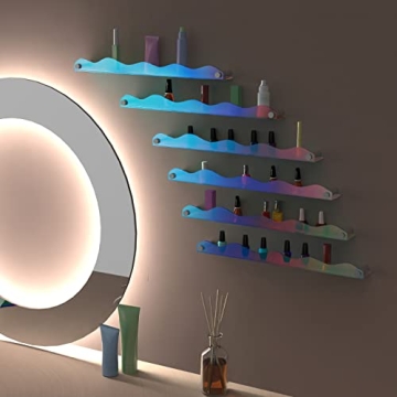 NiHome Acrylic Wall Shelves for Nail Polish and Organizers