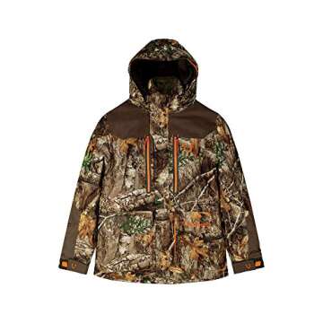 HUNTSHIELD Men’s 4-in-1 Hunting Parka | Real Tree Edge Insulated Water-Proof Hunting Jacket | Camo | Large