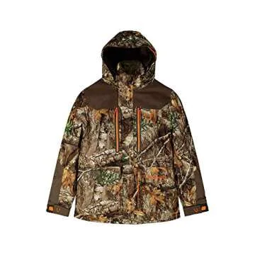 HUNTSHIELD Men’s 4-in-1 Hunting Parka | Real Tree Edge Insulated Water-Proof Hunting Jacket | Camo | Large
