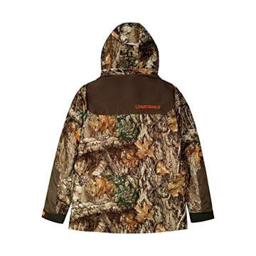 HUNTSHIELD Men’s 4-in-1 Hunting Parka | Real Tree Edge Insulated Water-Proof Hunting Jacket | Camo | Large