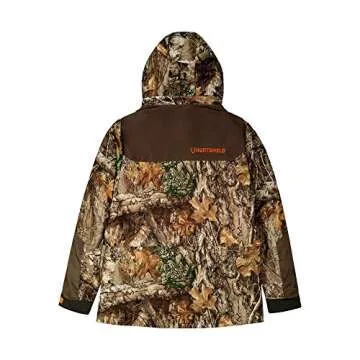 HUNTSHIELD Men’s 4-in-1 Hunting Parka | Real Tree Edge Insulated Water-Proof Hunting Jacket | Camo | Large