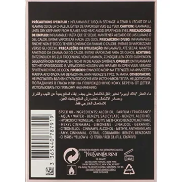 YSL Black Opium Eau De Parfum Spray 5 oz for Women