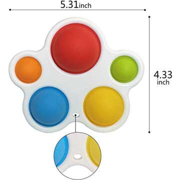 coreus Simple Baby Sensory Toy & Gifts Fidget Dimple Toys Ages 6 Months and Up