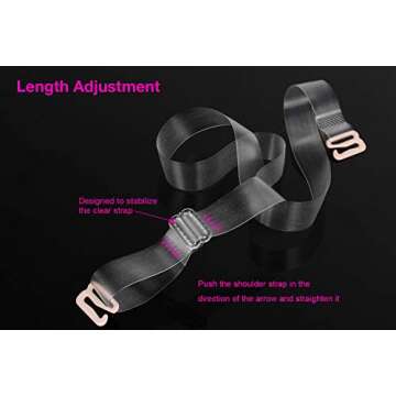 DREETINO Clear Bra Straps - Adjustable and Invisible Support