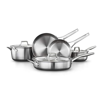 Calphalon® Premier™ Stainless Steel 11-Piece Cookware Set for Culinary Excellence