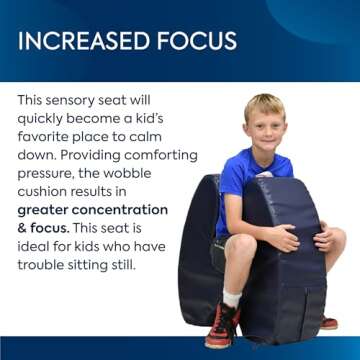 BouncyBand Sensory Soft Squeeze Seat for Kids 3-9