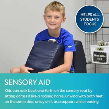 BouncyBand Sensory Soft Squeeze Seat for Kids 3-9