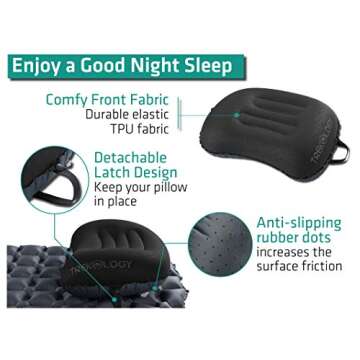 TREKOLOGY Ultralight Camping Pillow - ALUFT 2.0