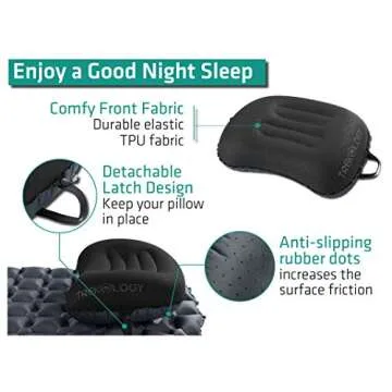 TREKOLOGY Ultralight Camping Pillow - ALUFT 2.0
