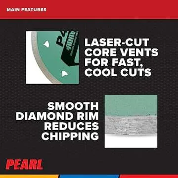 PEARL ABRASIVE P4 ADM Reactor Blade for Porcelain Cutting