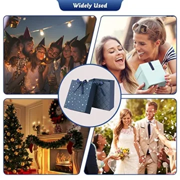 KomoLeay Premium Gift Bags with Tissue Paper - 4 Pack