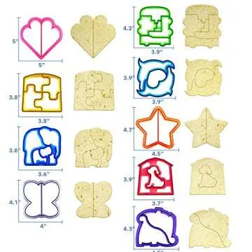 29pc Sandwich Cutter Set for Kids of All Ages - Turn Vegetables, Fruits, Cheese, and Cookie Into Fun Bites - Add to Bento Box and Lunch Box - Toddlers Boys and Girls - Easy to Use