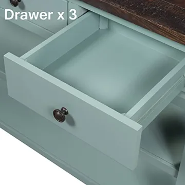 Farmhouse Console Table with Drawers & Storage Solutions