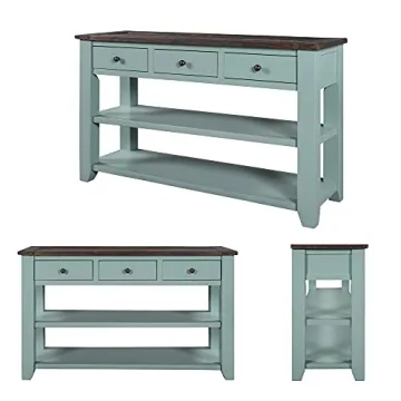 Farmhouse Console Table with Drawers & Storage Solutions