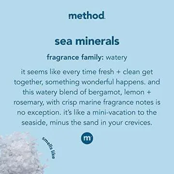 Method Gel Dish Soap, Sea Minerals, Biodegradable Formula, Tough on Grease, 18 Fl Oz