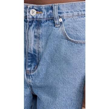 ABRAND Women's 95 Super Baggy Gigi Jeans, Mid Blue, 25