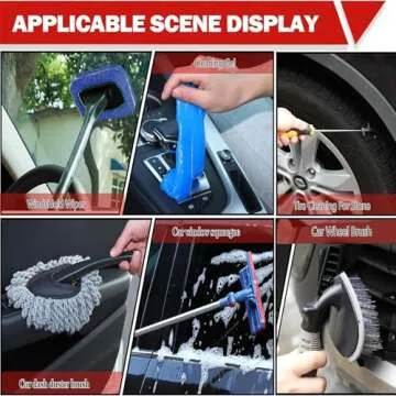 Complete Car Wash Kit with Foam Gun and Brushes