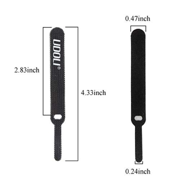 UDOLI 50 PCS Reusable Cable Ties for Easy Cable Management