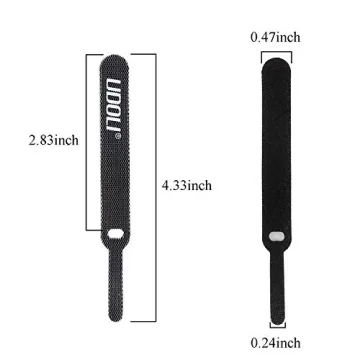 UDOLI 50 PCS Reusable Cable Ties for Easy Cable Management