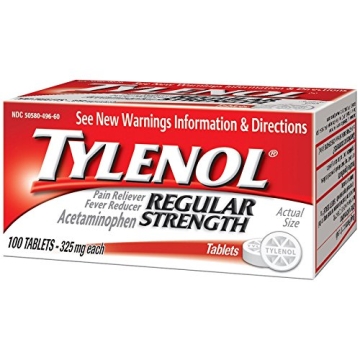 Tylenol Regular Strength Pain Reliever Tablets - 325 mg of Acetaminophen