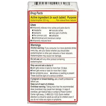 Tylenol Regular Strength Pain Reliever Tablets - 325 mg of Acetaminophen