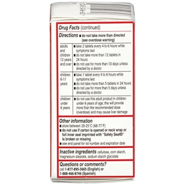 Tylenol Regular Strength Pain Reliever Tablets - 325 mg of Acetaminophen