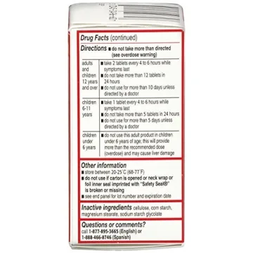 Tylenol Regular Strength Pain Reliever Tablets - 325 mg of Acetaminophen