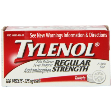Tylenol Regular Strength Pain Reliever Tablets - 325 mg of Acetaminophen