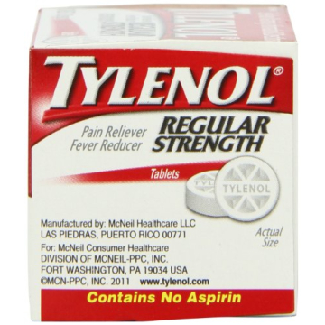 Tylenol Regular Strength Pain Reliever Tablets - 325 mg of Acetaminophen